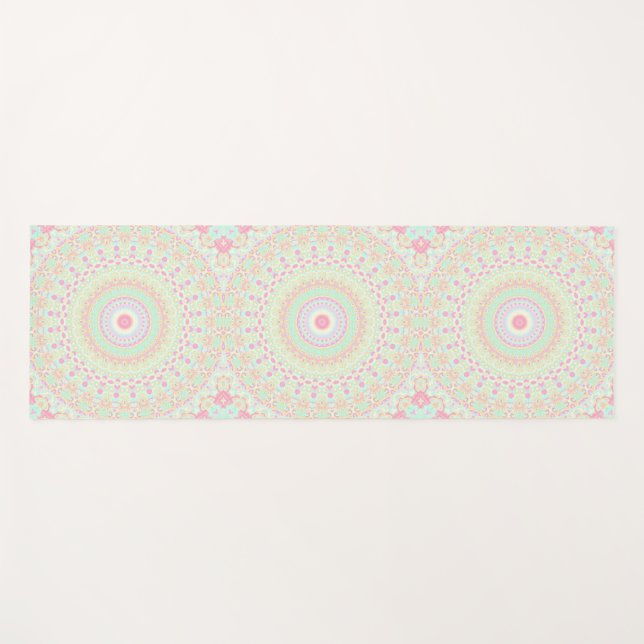Tapis De Yoga Mandala Hippie Funky  (Devant (Horizontal))