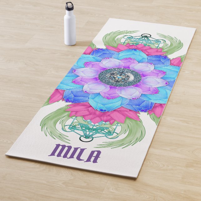 Tapis De Yoga Mandala méditation yoga mat (En situation)