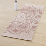 Tapis De Yoga Mandala Om Rose Gold Parties scintillant Chic Exer<br><div class="desc">Belle natte de yoga mandala dans un design moderne parties scintillant champagne. Namaste!</div>