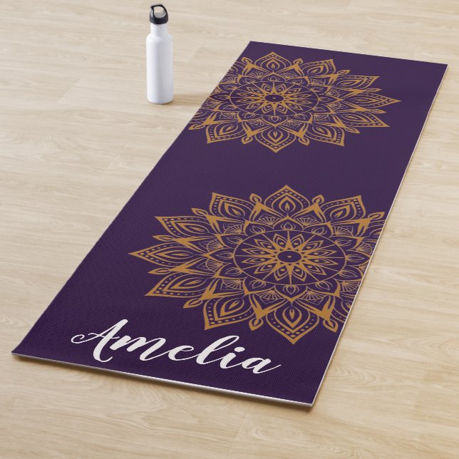 Tapis De Yoga mandala personnalisé (En situation)