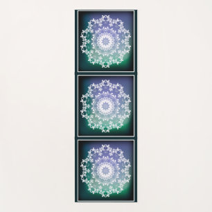 Tapis De Yoga Mandala personnalisé bleu et vert Abstrait zen