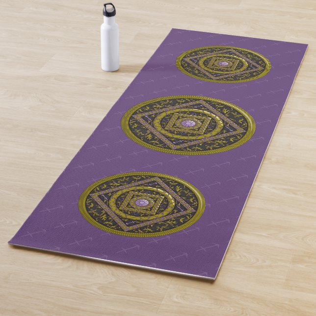 Tapis de Yoga Mandala Sagittaire (En situation)