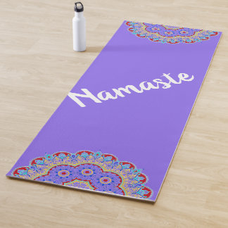 Tapis De Yoga Mandalas violet violet Yoga Mat coloré