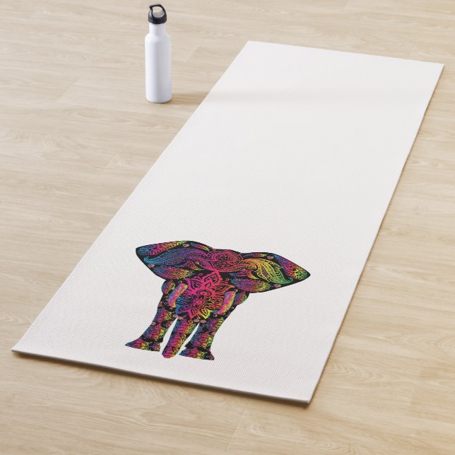 Tapis De Yoga Mandela Elephant (En situation)