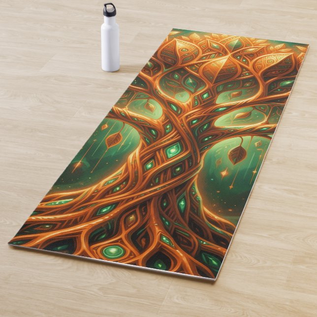 Tapis De Yoga Mangue – fruit tropical plein de goût. (En situation)