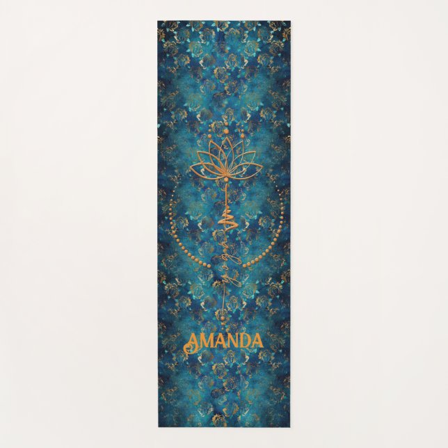 Tapis De Yoga Manteaux de yoga monogramme personnalisés (Devant)