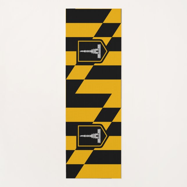 Tapis De Yoga Manteaux de Yoga patriotique avec drapeau de Balti (Devant)