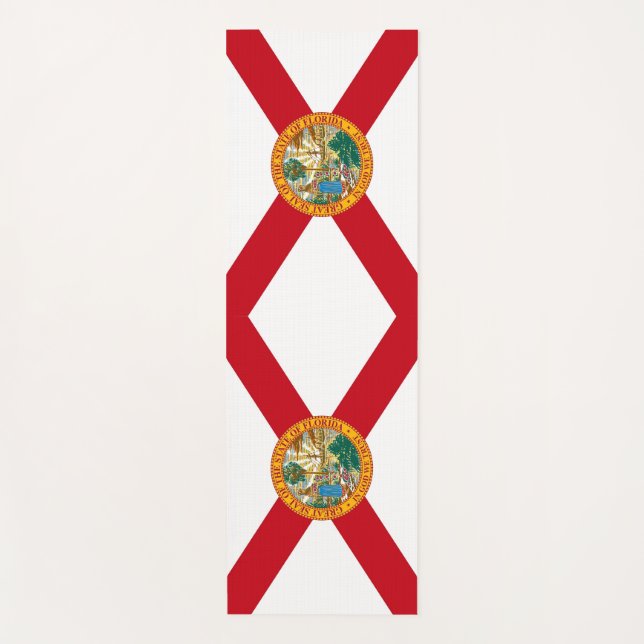 Tapis De Yoga Manteaux de Yoga Patriotique avec drapeau de Flori (Devant)