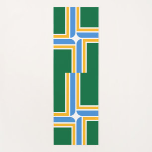 Tapis De Yoga Manteaux de Yoga Patriotique avec drapeau de Portl