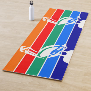 Tapis De Yoga Manteaux de Yoga patriotique avec drapeau de Saint