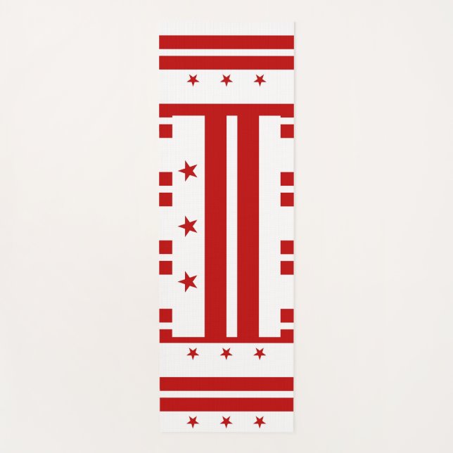 Tapis De Yoga Manteaux de Yoga patriotique avec drapeau de Washi (Devant)