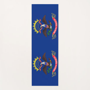 Tapis De Yoga Manteaux de yoga patriotique avec drapeau du Dakot