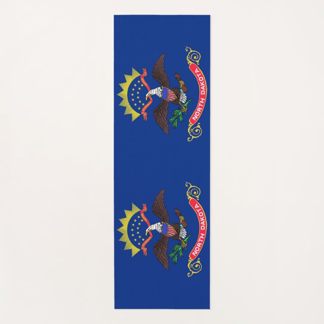 Tapis De Yoga Manteaux de yoga patriotique avec drapeau du Dakot (Devant)