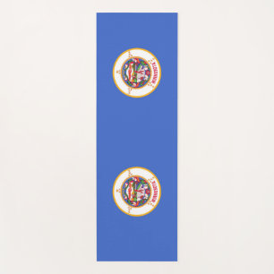 Tapis De Yoga Manteaux de Yoga patriotique avec drapeau du Minne
