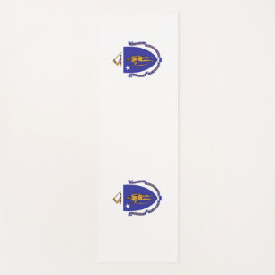 Tapis De Yoga Manteaux patriotiques de yoga avec drapeau du Mass