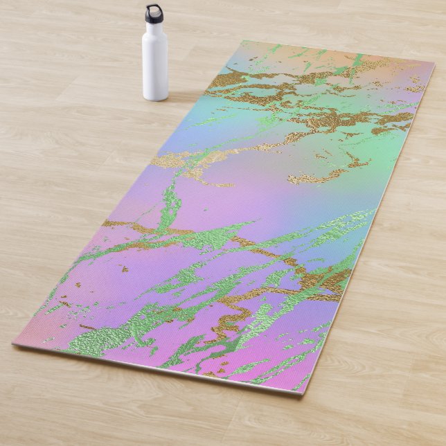 Tapis De Yoga Marbre millénaire | Playbow Pastel Ombre (En situation)