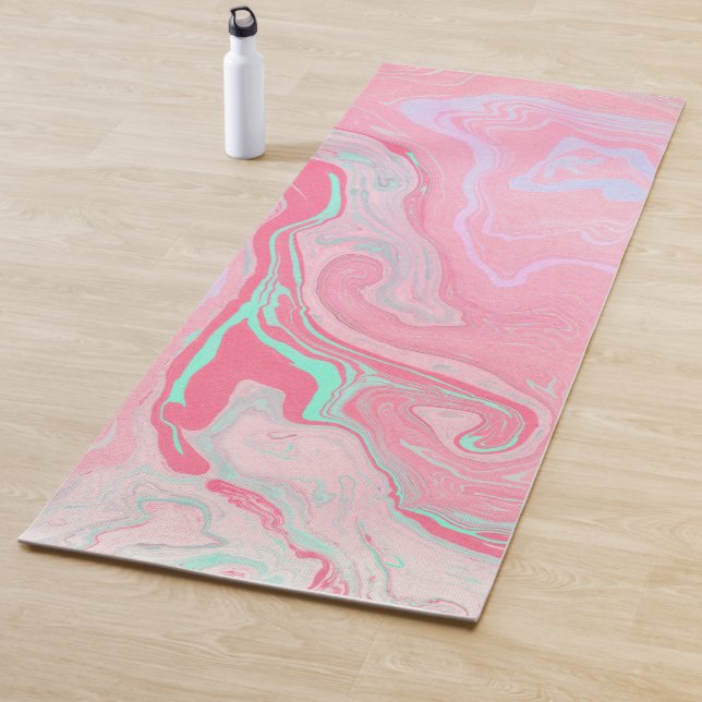 Tapis De Yoga Marbre rose (En situation)