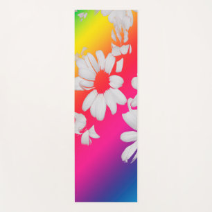 Tapis De Yoga Margueurs arc-en-ciel