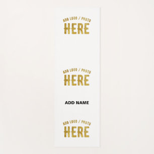 TAPIS DE YOGA MARQUE BLANCHE MODERNE ET PERSONNALISABLE VÉRIFIÉE