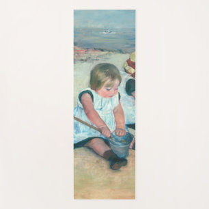 Tapis De Yoga Mary Cassatt - Enfants jouant sur la plage