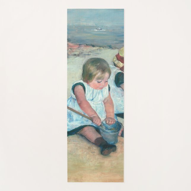 Tapis De Yoga Mary Cassatt - Enfants jouant sur la plage (Devant)