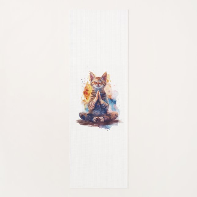 Tapis De Yoga Masque de yoga de chat (Devant)