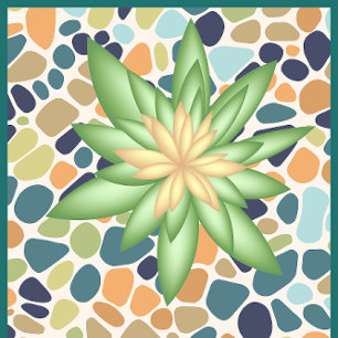 Tapis De Yoga Mat de remise en forme Plante vert botanique