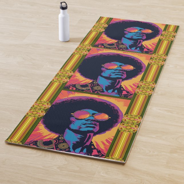 Tapis De Yoga Mat de Yoga cool/Retro (En situation)