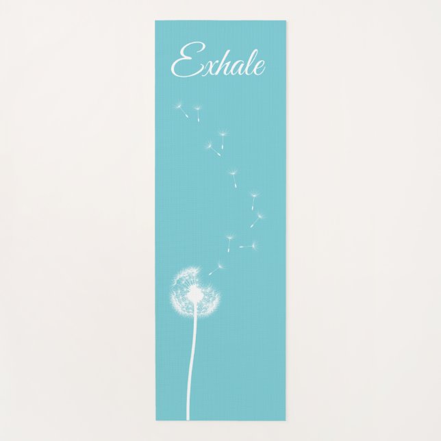 Tapis De Yoga Mat de Yoga Dandelion Turquoise (Devant)