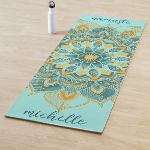 Tapis De Yoga Mat de Yoga Mandala en or