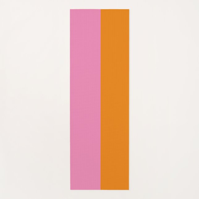 Tapis De Yoga Mat de yoga rose et orange (Devant)