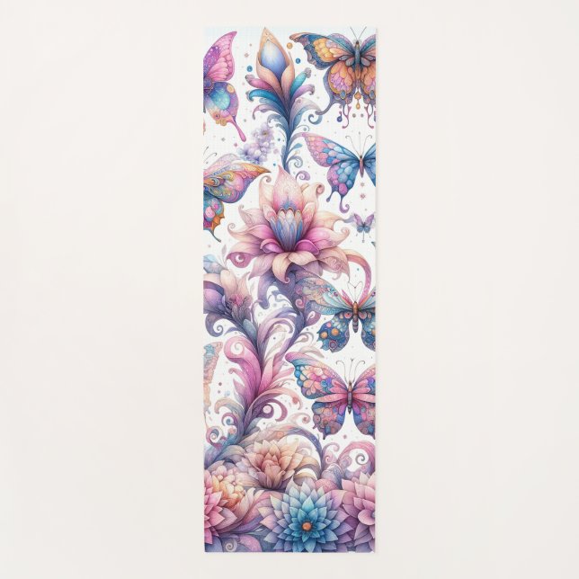 Tapis De Yoga Mat d'exercice pour papillon lunaire (Devant)