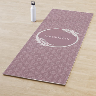 Tapis De Yoga Mauve Elegant Damask Personnalisé Yoga Mat