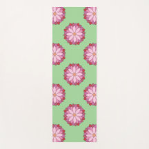Médaillon asiatique rose pastel Floral