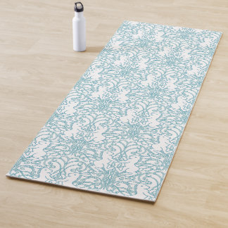 Tapis De Yoga Medieval rabbit in art nouveau pattern