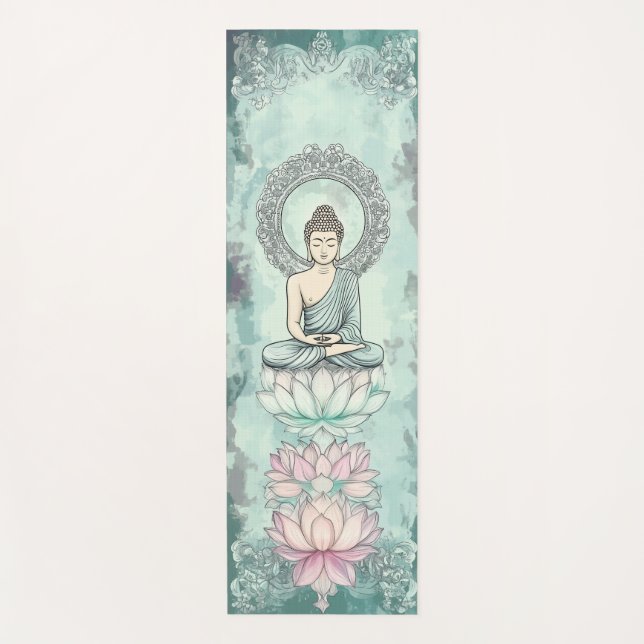 Tapis De Yoga Méditation Bouddha Yoga Mat pour la paix intérieur (Devant)