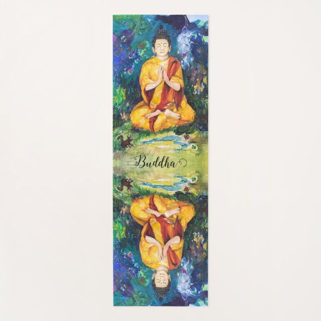 Tapis De Yoga Méditation de prières Bouddha Jardin Maureen Girar (Devant)