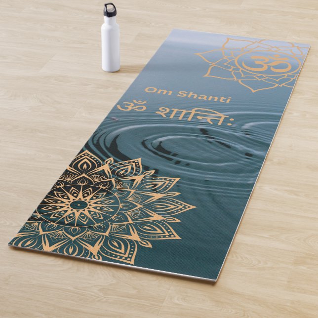 Tapis De Yoga Méditation Golden Mandala Om Shanti (En situation)