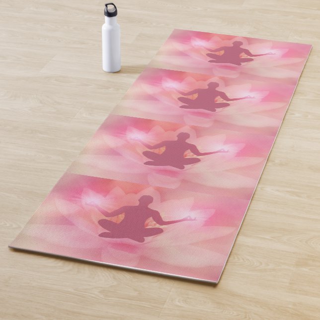 Tapis De Yoga Méditation Lotus rose Énergie spirituelle Yoga Mat (En situation)