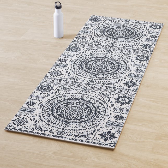 Tapis De Yoga Meditation Mandala (En situation)