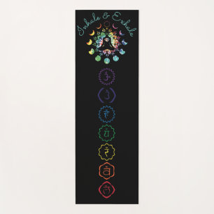 Tapis De Yoga Méditation Yoga mat avec des symboles Chakra colo