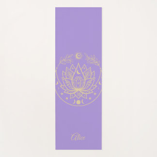 Tapis De Yoga Méditation Yoga Mat personnalisé Cadeau Purple
