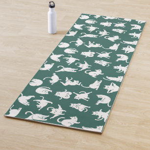 Tapis De Yoga Méditer le chat dans le Yoga Poses Yoga Mat