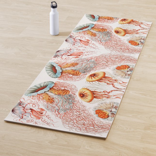 Tapis De Yoga Méduse, Discomedusae par Ernst Haeckel (En situation)