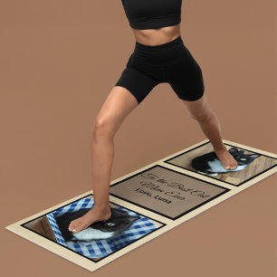 Tapis De Yoga Meilleur chat Maman toujours personnalisées Photos