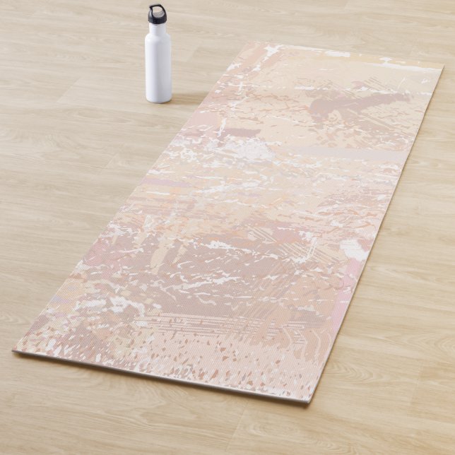 Tapis De Yoga Mélange neutre Abstrait (En situation)