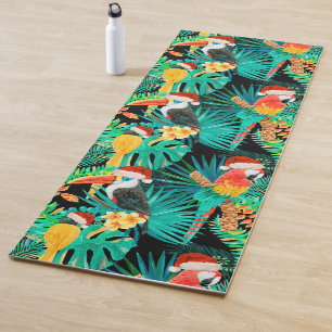 Tapis De Yoga Mele Kalikimaka Les oiseaux tropicaux de la Jungle