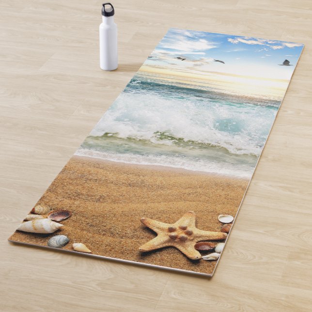TAPIS DE YOGA MER ET SABLE (En situation)
