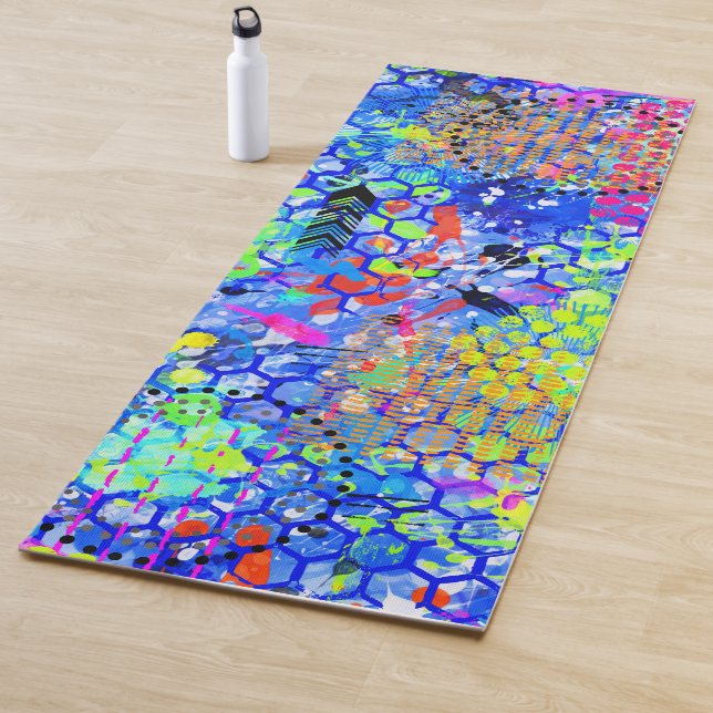 Tapis De Yoga Mer Graffiti (En situation)
