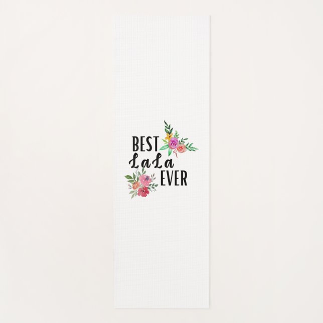 Tapis De Yoga Mère Meilleure Lala jamais anniversaire (Devant)